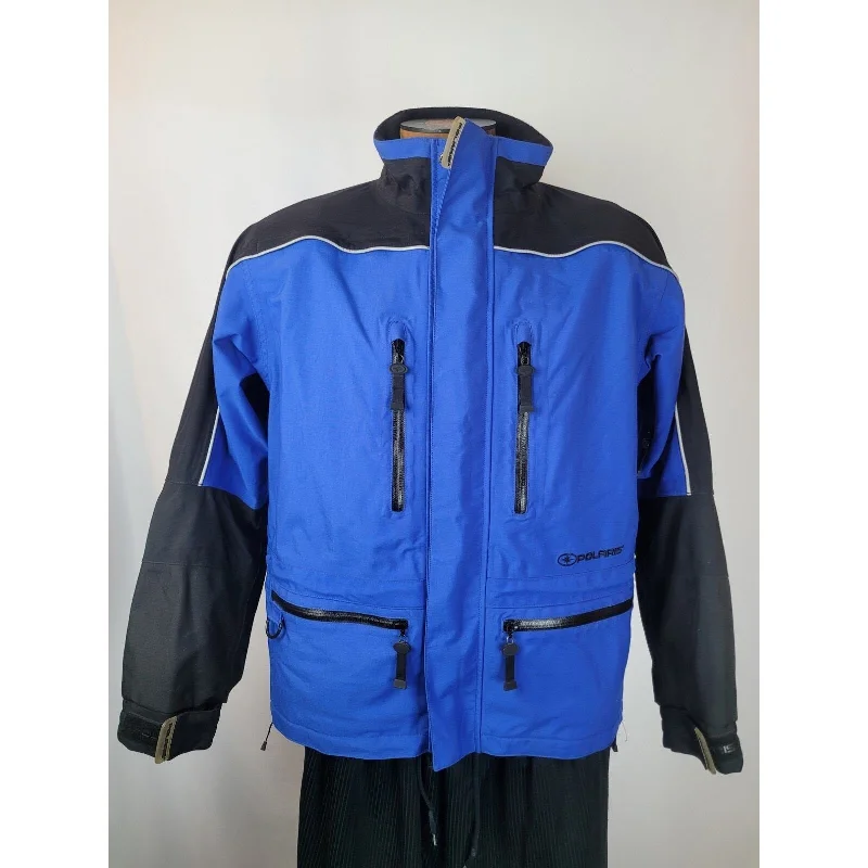 Pure Polaris Octane Snowmobile Racing Jacket Mens Blue Black Size Medium