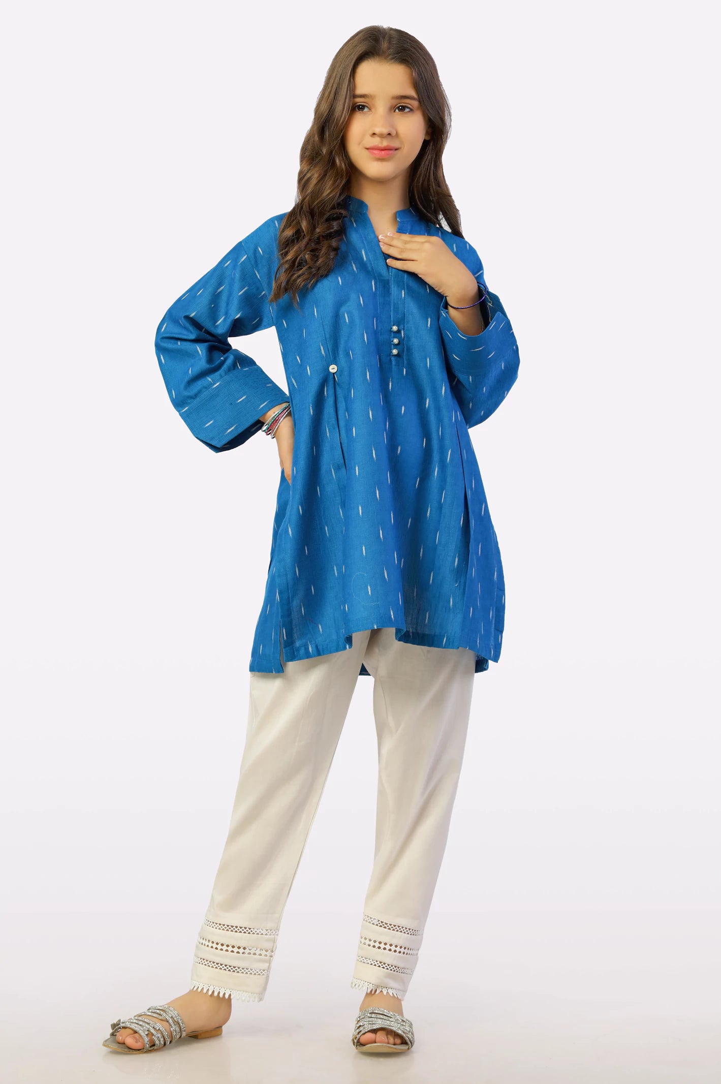 Blue Stylised Teens Kurti