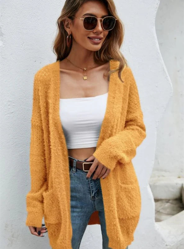 Long Knitted Cardigan Sweater Coat