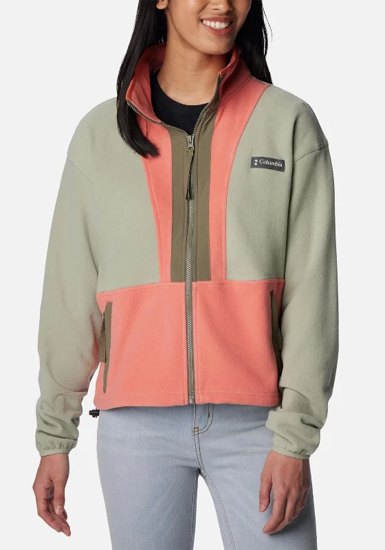 Columbia Womens Back Bowl™ Full Zip Fleece Jacket, Faded Peach