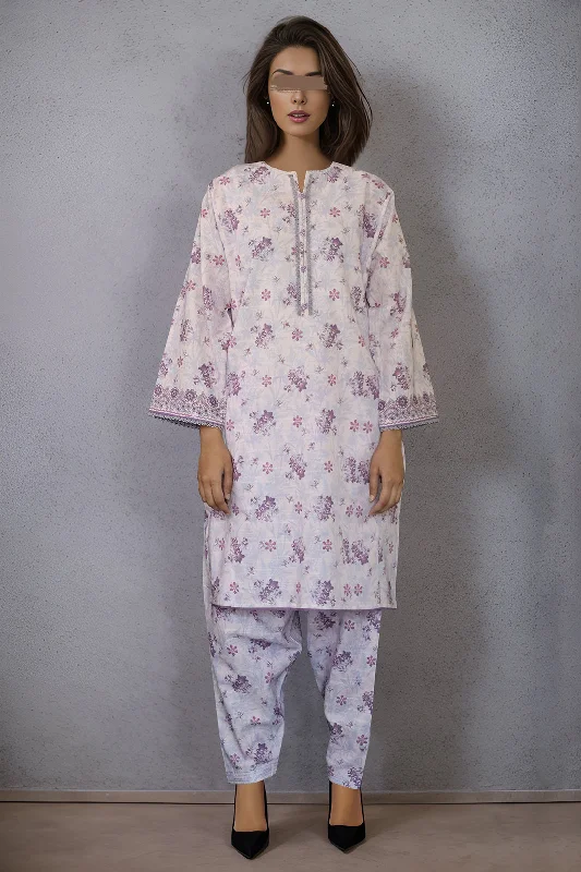 Printed Khaddar Stitched 2 Piece (Shirt/Trouser)