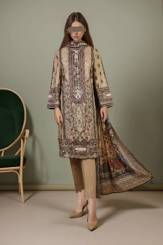 Unstitched Printed Lawn 2 Piece (Shirt/Dupatta)