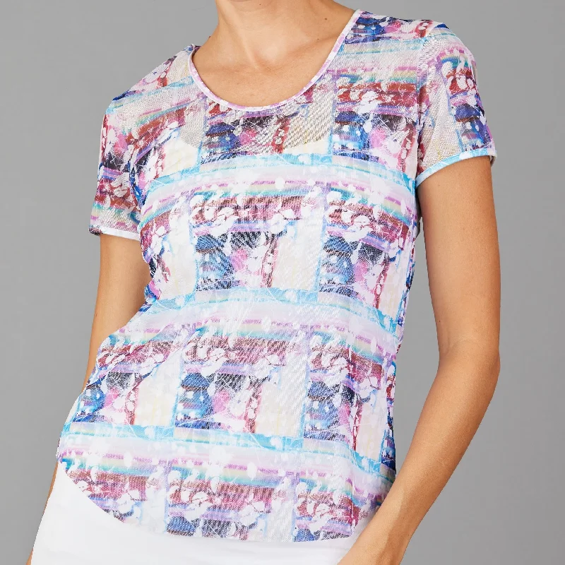 Juliette Mesh Layering Tee (print)