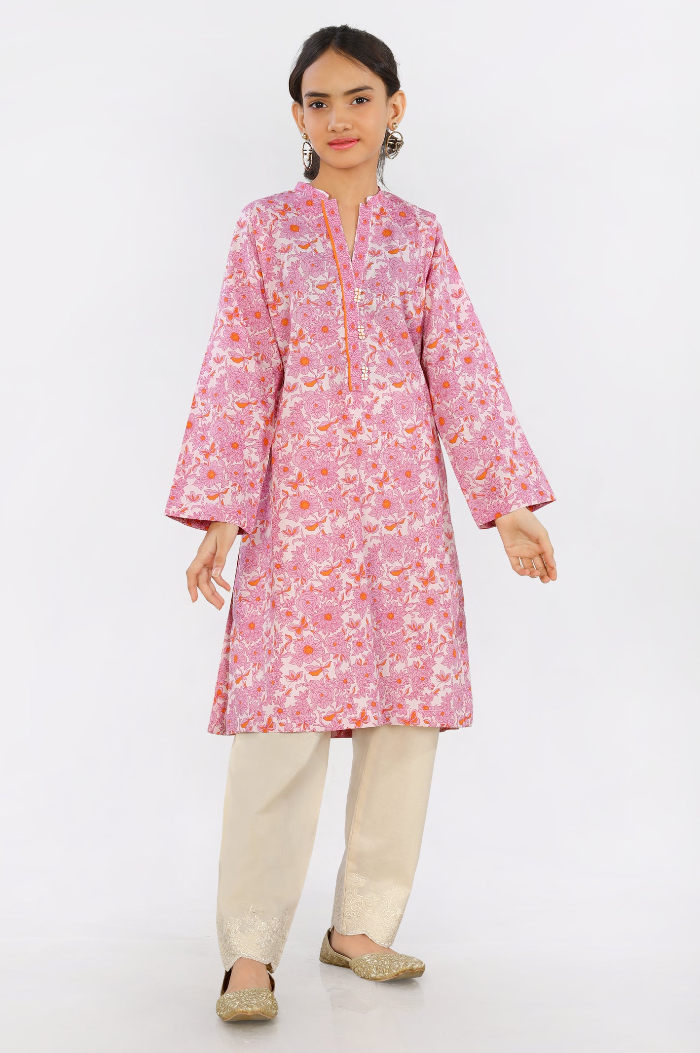 Pink Teens Kurti