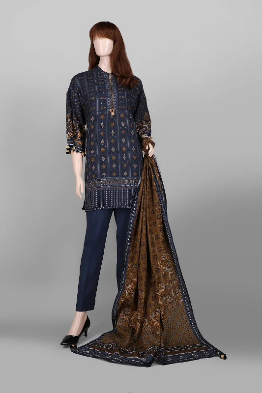 Unstitched Printed Lawn 2 Piece (Shirt/Dupatta)