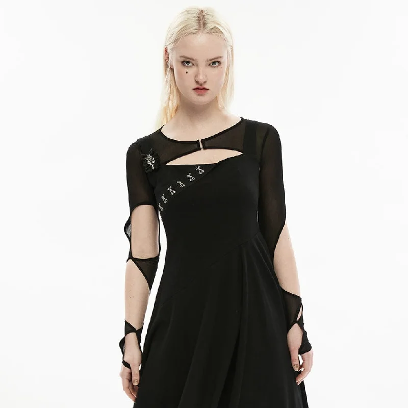 Women's Gothic Cutout Sheer Mesh Cape