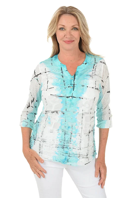 WHITE/TURQUOISE / XL