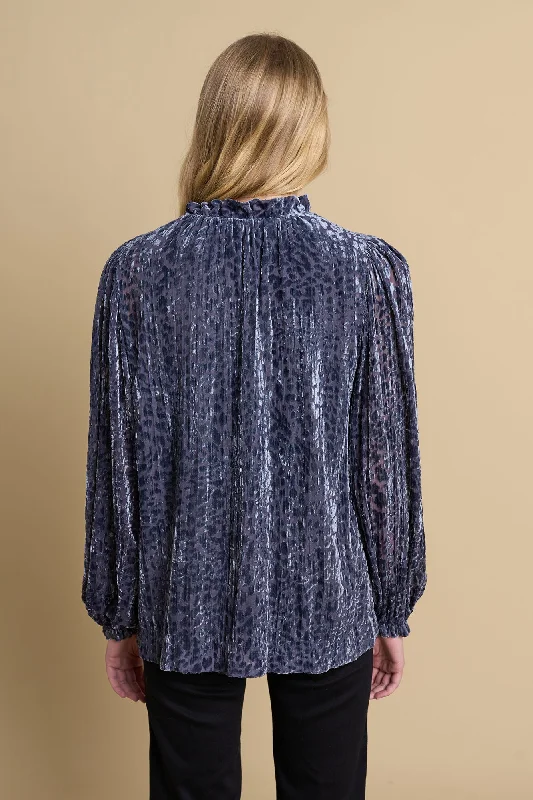 Velvet Burnout Blouse