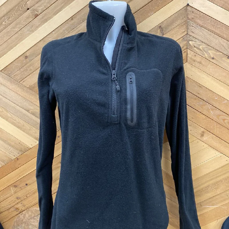 Eddie Bauer - Women's First Ascent 1/4-Zip Fleece - MSRP comp $120: Black-women-MD