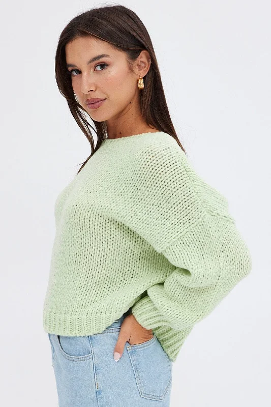 Green Oversized Sweater