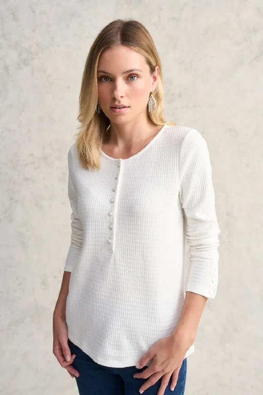 Textured Cotton T-Shirt