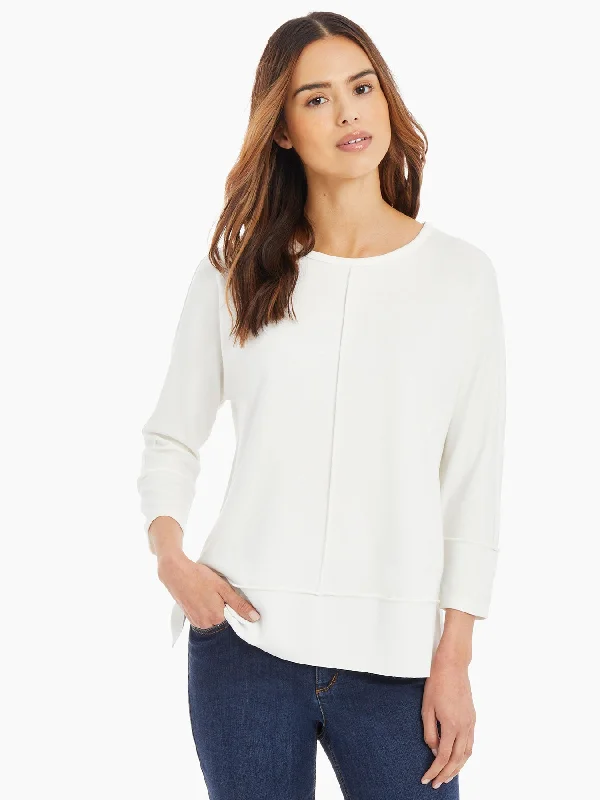 Seam Detail Dolman Tunic