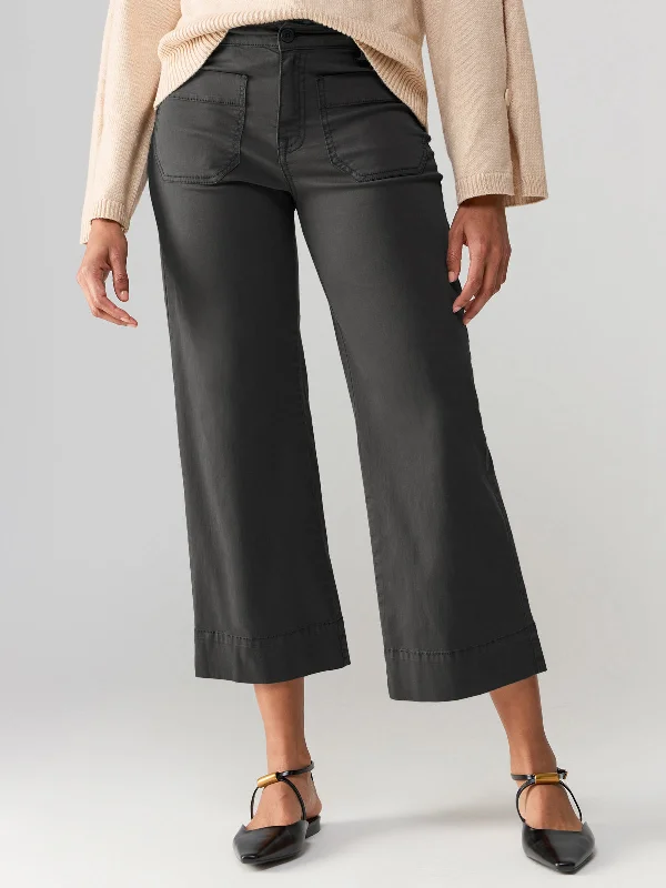 The Marine Standard Rise Crop Pant Obsidian