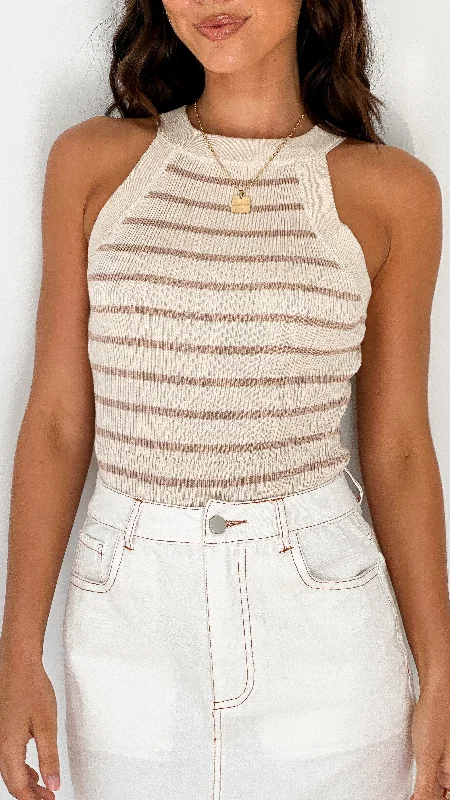 Zuri Top - Beige/Cream