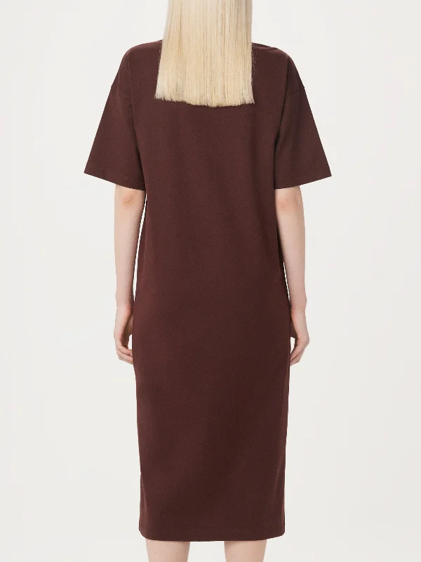 The Maxi T-Shirt Dress in Mahogany