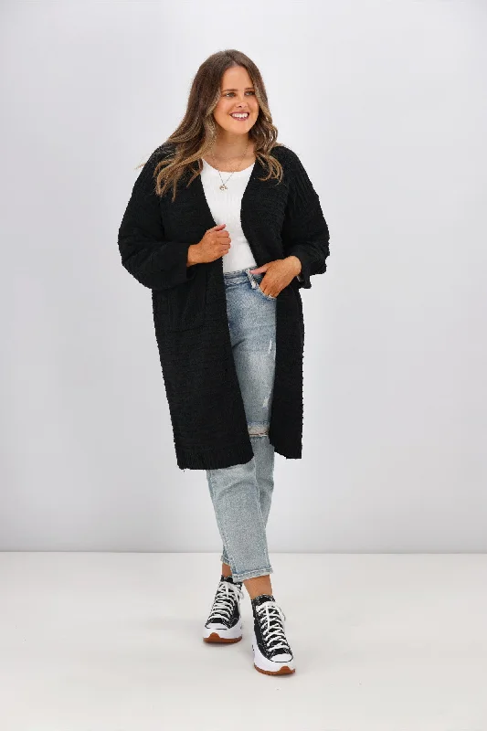 Boho Australia Rosario Cardigan Black