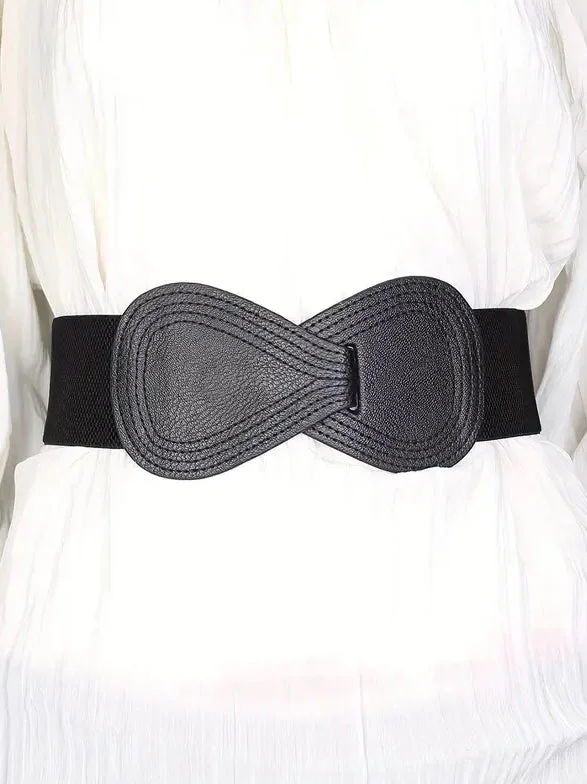 Bow Shaped Elastic Plus Size Belt