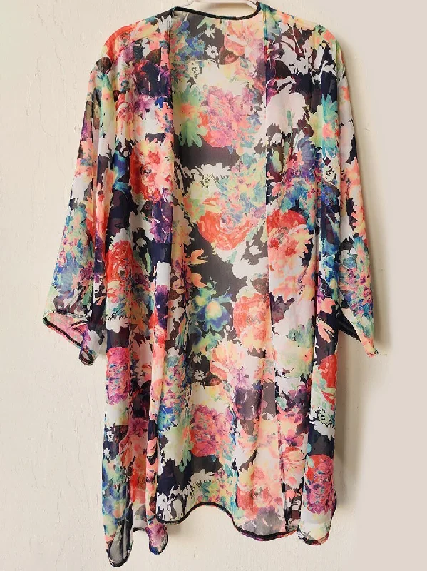 Filomena Plus Size Chiffon Kimono