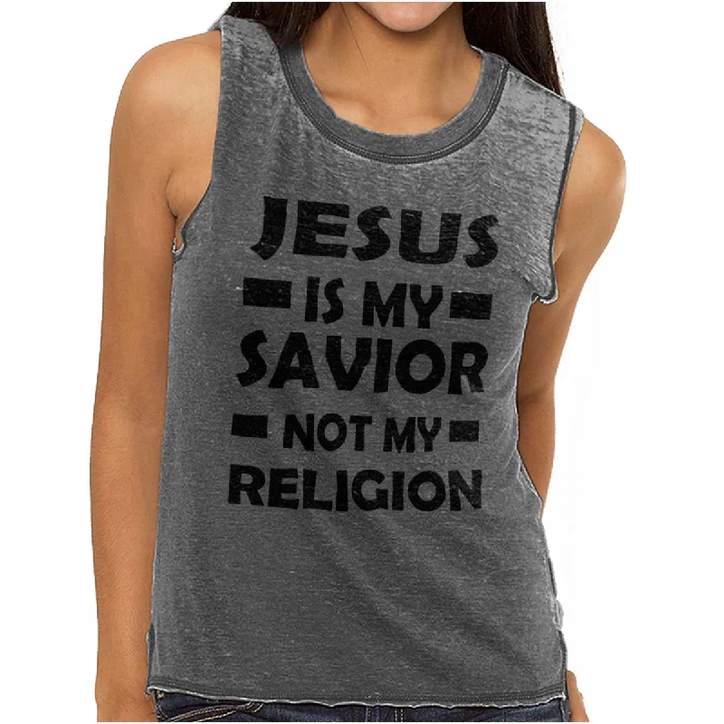 Jesus is my Savior Junior Muscle Tee