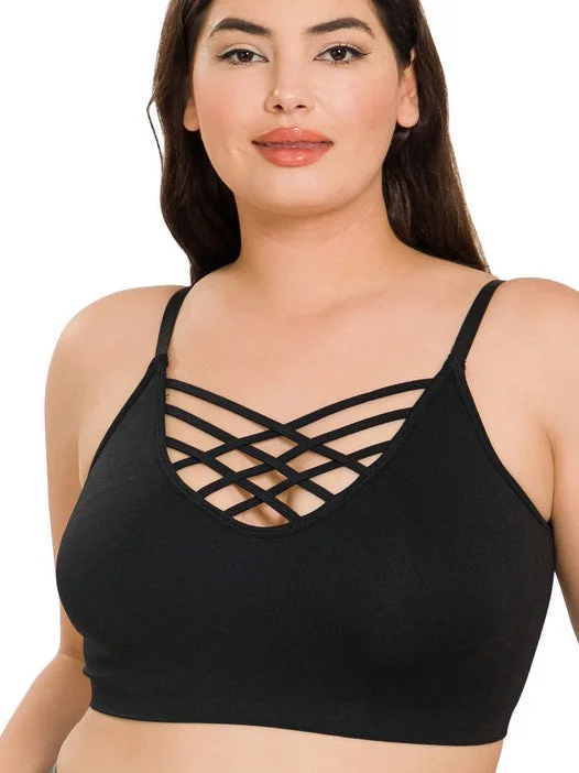 Misty Plus Size Bralette in Black