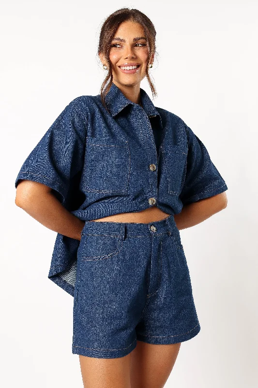 Monique Short Set - Dark Denim