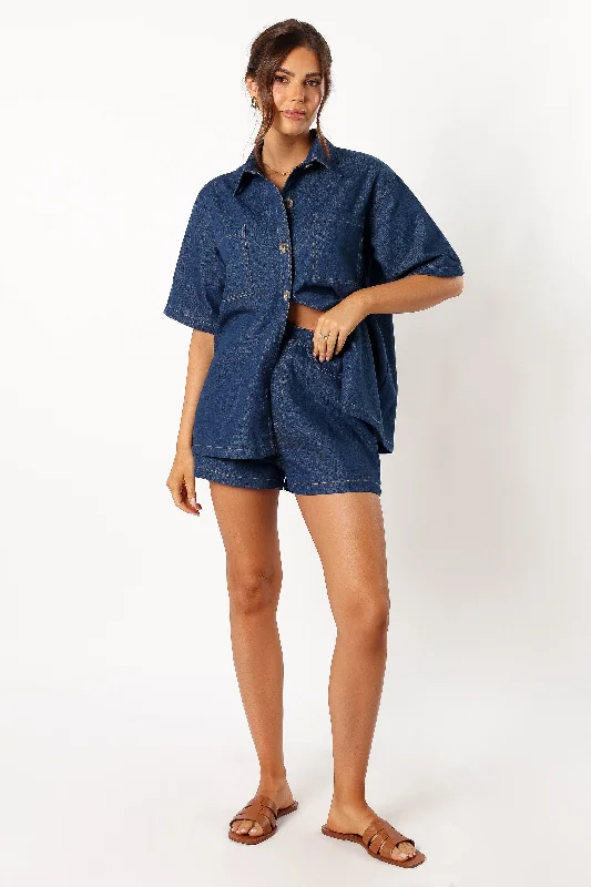 Monique Short Set - Dark Denim