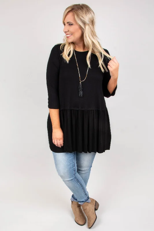 No More Drama Tunic, Black