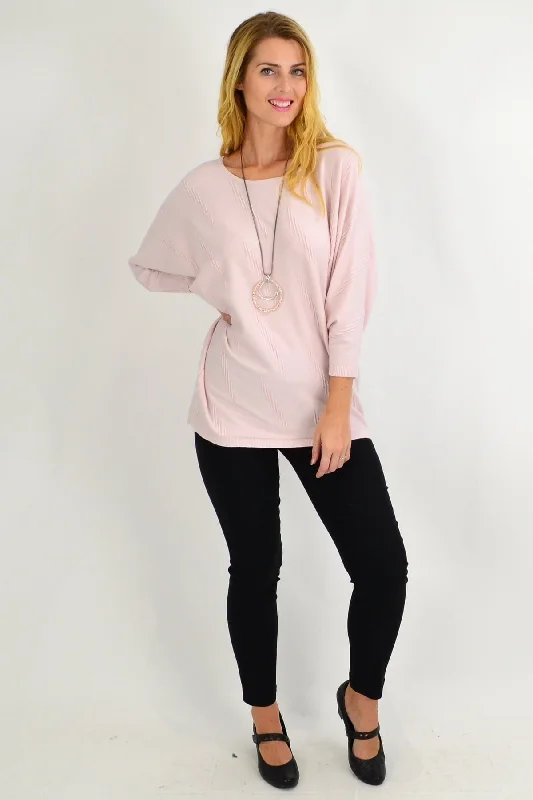 Pink Batwing Super Soft Winter Knit Tunic