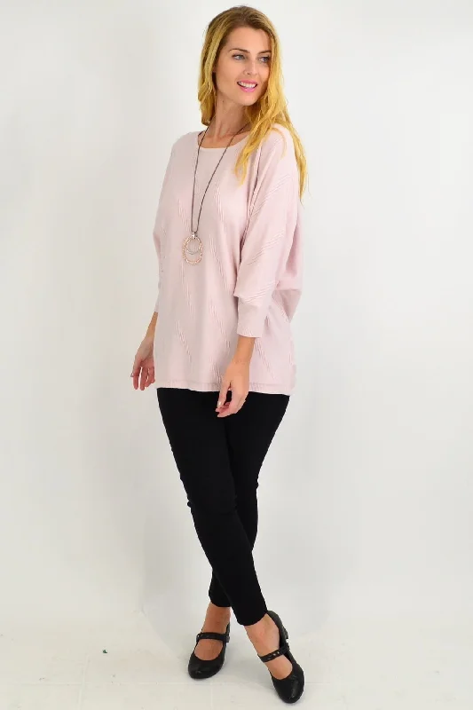 Pink Batwing Super Soft Winter Knit Tunic