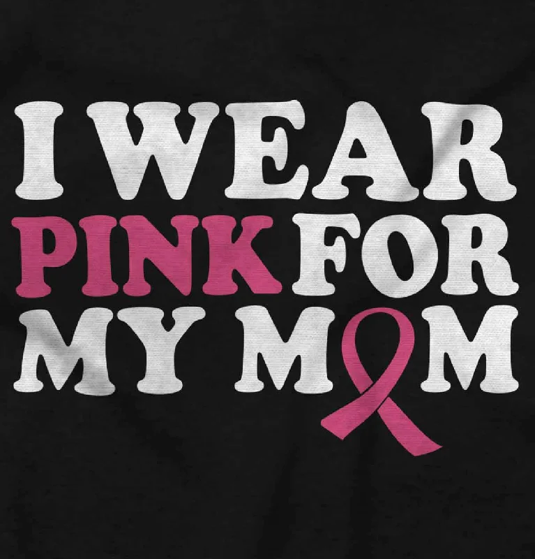 Wear Pink For My Mom Zip Hoodie