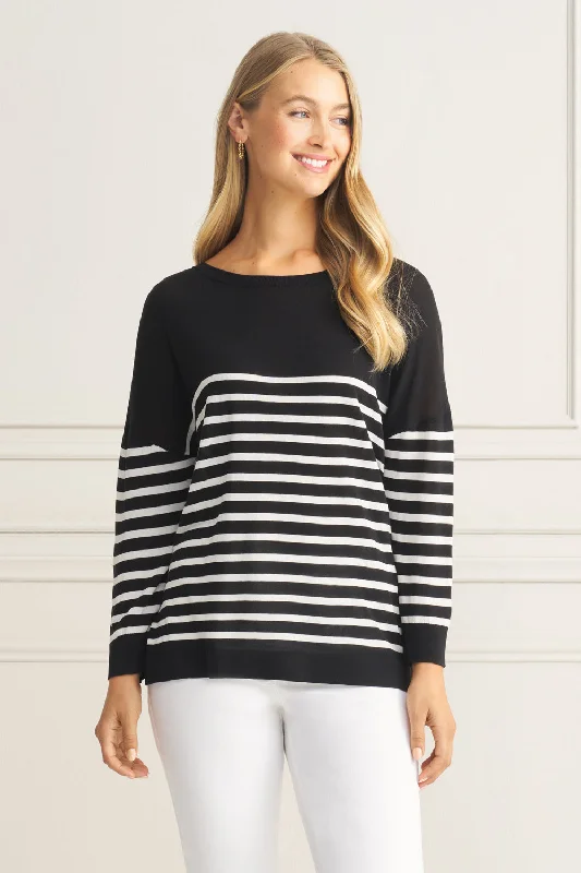 Stripe Boat Neck Jumper