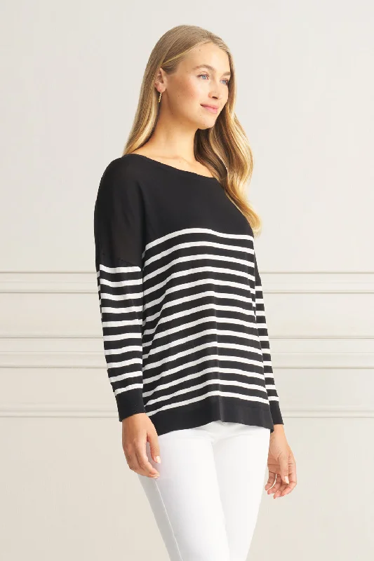 Stripe Boat Neck Jumper