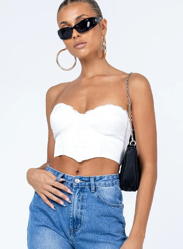 Altona Strapless Top White