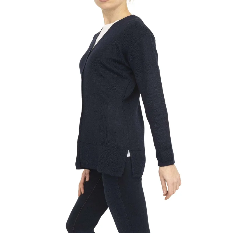 Balmoral Women V-Neck Wool Blend Button-Up Cardigan