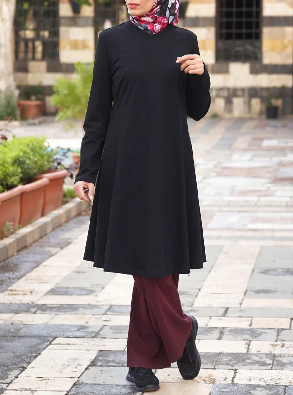 Brushed Cotton Flared Tunic