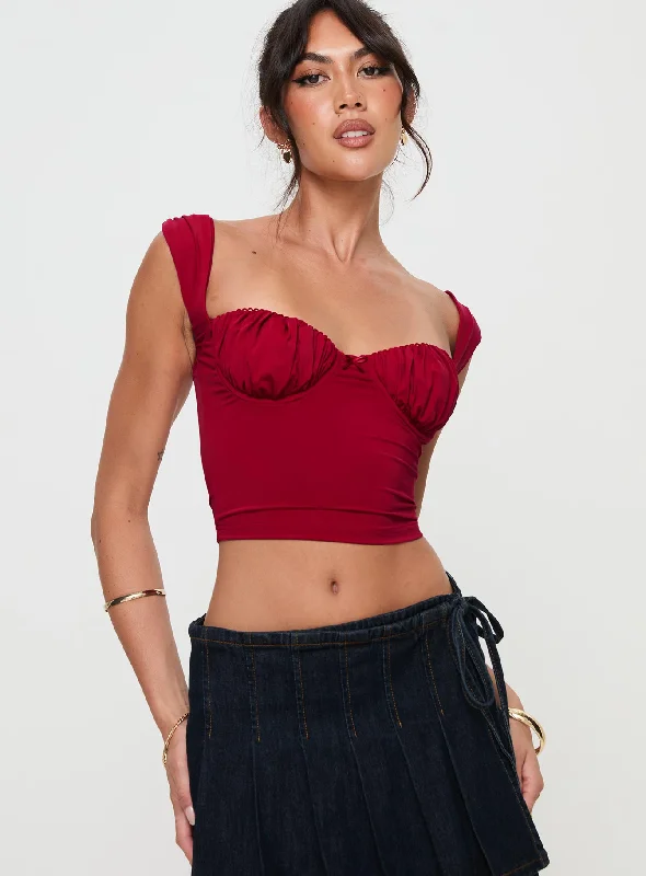 Candyce Top Red