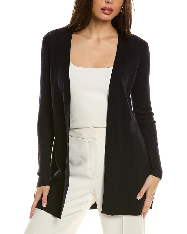 Elie Tahari Open Front Wool Cardigan