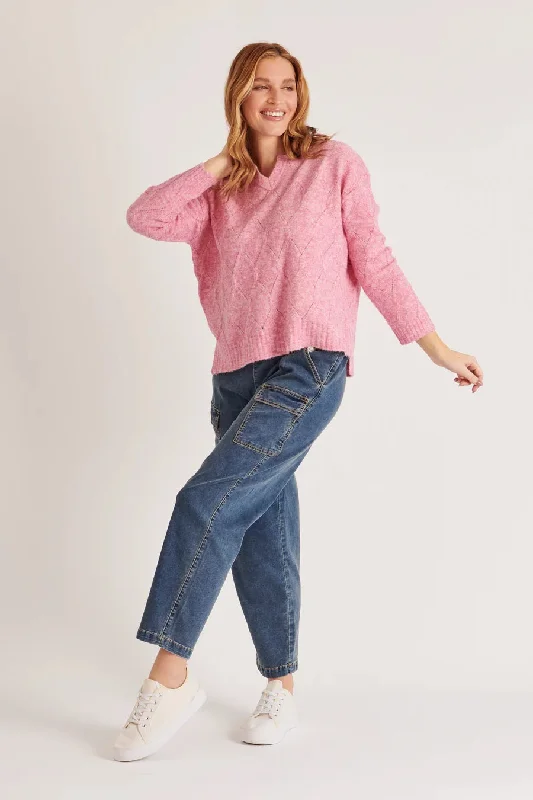 Ellis & Dewey Step Hem Jumper