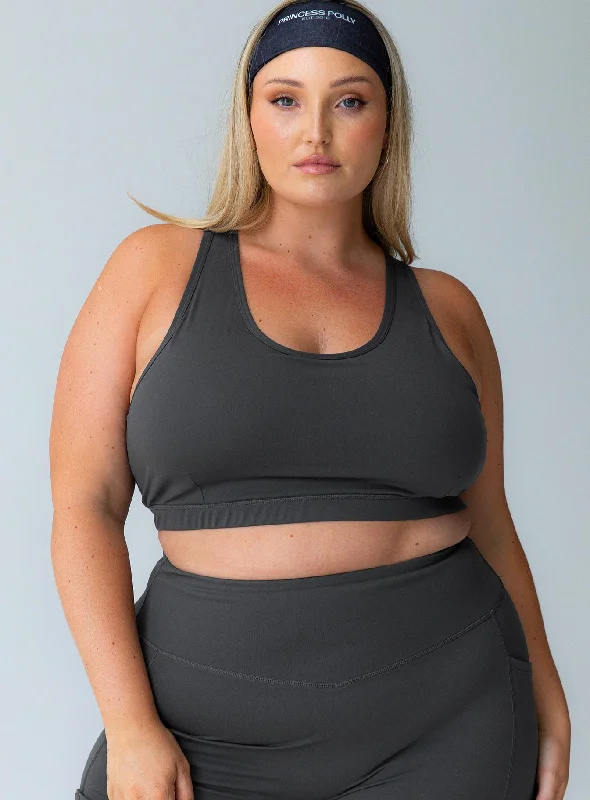 Energised Activewear Top Grey Curve