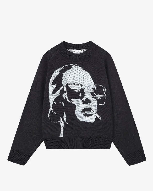 A GIRL SWEATER BLACK