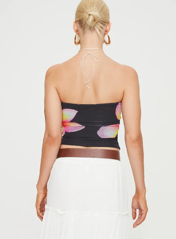 Havanni Tube Top Black / Floral