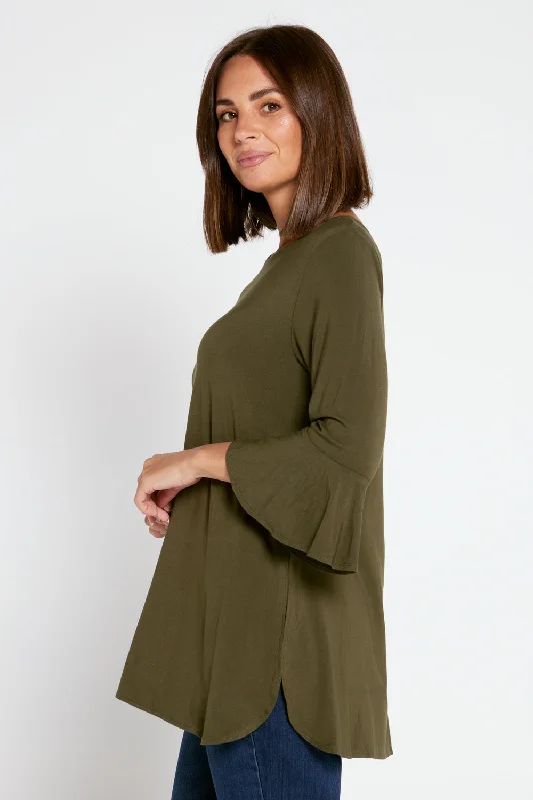 Lacey Bamboo Top - Olive