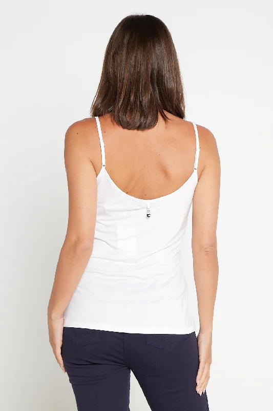 Tamlyn Cotton Cami - White