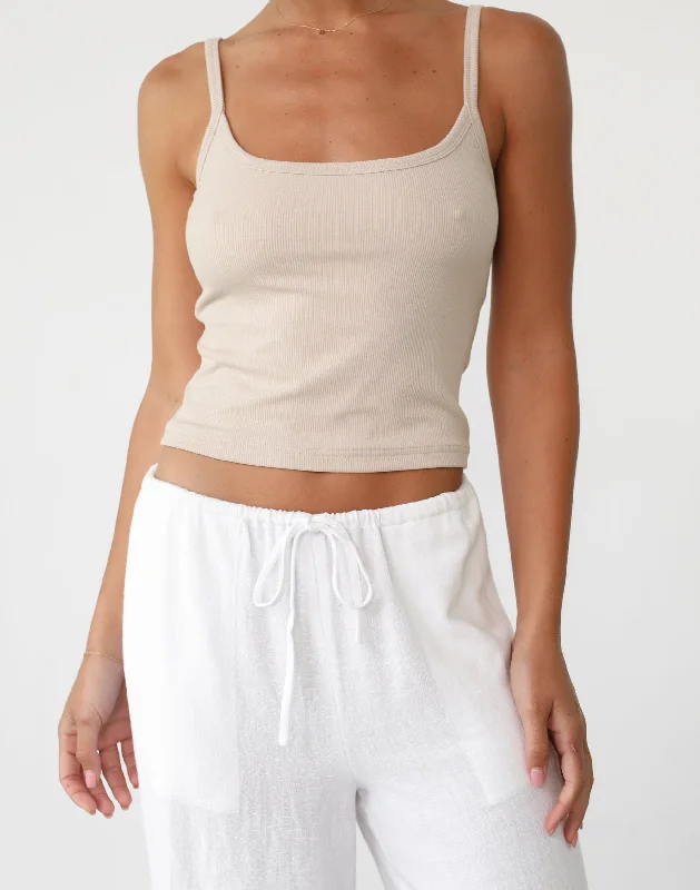 Malina Cami Top (Almond)