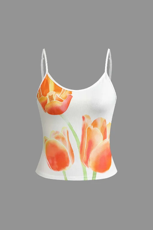 Floral Print Cami Top