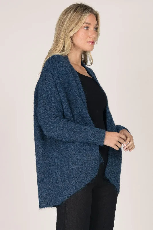 Navy Soft Cardigan with Pockets