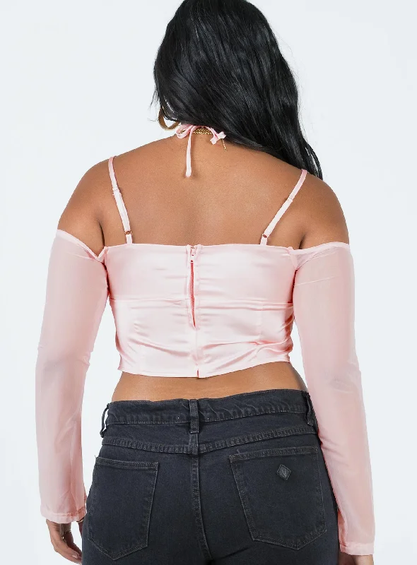 Promenade Top Pink