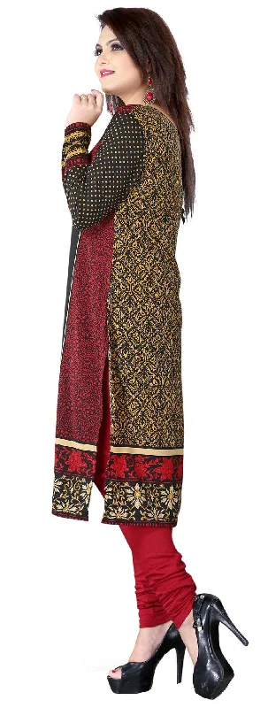 Stylish Maroon India Long Kurti – Trendy Ethnic Wear for Women