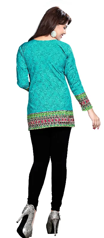 Vibrant Green India Kurti Online – Stylish Short Kurti for Women