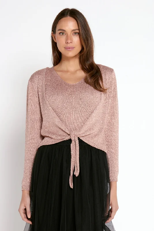 Ballet Bolero Knit - Rose Gold